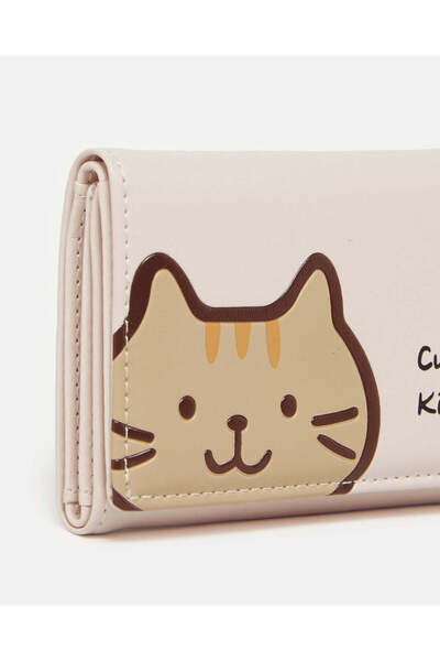 REDTAG Girls Pink Cute Kitty Wallet