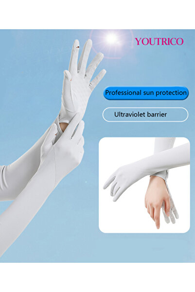 Youtrico Sun Protection Gloves Summer Cycling Fingerless Gloves for Driving