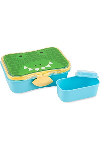 Skip Hop Zoo Crocodile-Shaped Lunch Set, Plastic, Multi-Colored