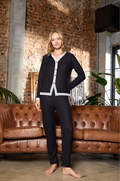 PİJAMOOD ŽENSKI PIDŽAMA SET OD KODIRANOG ČIPKA ZA Čipka MESECE