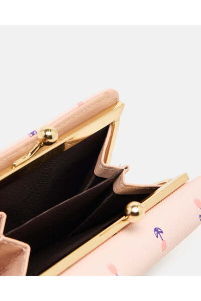 REDTAG Girls Peach Floral Print Wallet