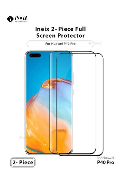 ineix واقي شاشة كامل من قطعتين لهاتف هواوي بي 40 برو