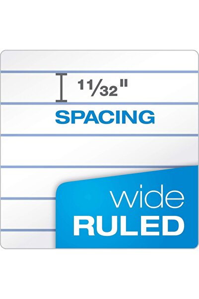 Oxford 6-Pack Wide-Ruled Paper Notebooks, 9-3/4×7-1/2 in, 100 Sheets, Black Cover (Model 63764)