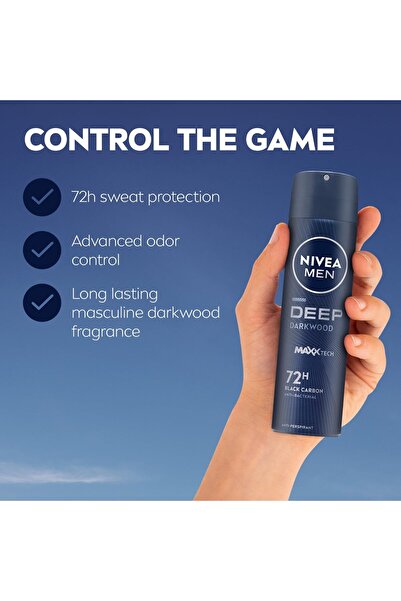 F4A Men Deep Darkwood Max Tech 72 Antiperspirant Spray