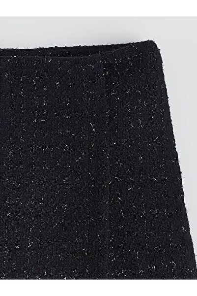 LC Waikiki LCW Vision Beli Fermuarlı Dokulu Tüvit Şort Etek