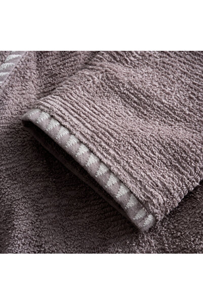 Green Black Tria Women's Bathrobe 100% Cotton Jacquard Mink