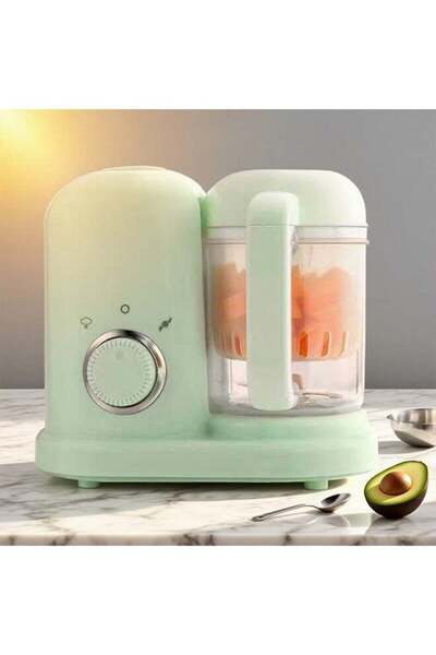 fulina 2IN1Baby Food Maker,All-in-One Food Processor,Smart Control Multifunctional Steaming Grinding,Green