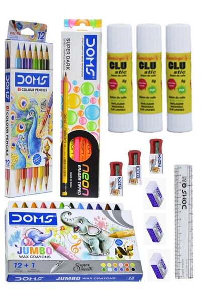 doms School Stationery Kit 13 in 1 (41 pcs) DS04