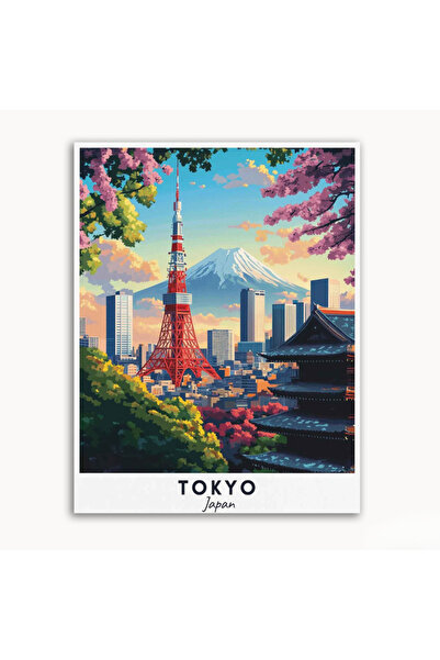 tuvart Sayılarla Boyama Seti Dünya Şehirleri 40x50cm, Japonya TOKYO