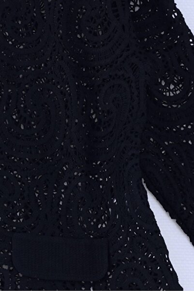 By Mare Style Marlen Custom Embroidered Black Lace Jacket