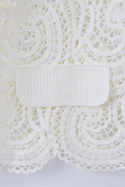 By Mare Style Marlen Special Embroidered Ecru Lace Jacket