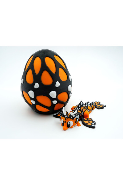 OEM Комплект Мини Дракон Пеперуда + Драконово Яйце, шарнирна играчка, подарък...