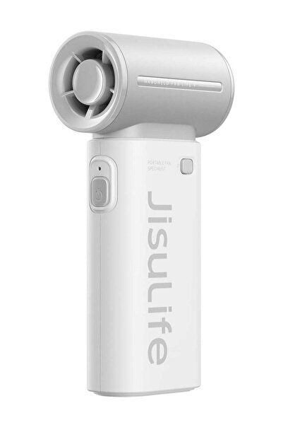 JISULIFE Portable Handheld Fan 5000mAh Mini USB Rechargeable, 5 Speeds (Grey)