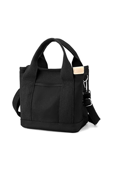 EHOME Canvas Tote Bag for Women,Small Totes Bags with Zipper Crossbody Purse with Pockets