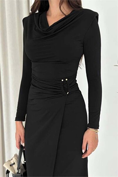 Dipmoda Дамска рокля с отворена яка DPK4359