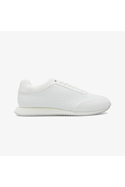 Calvin Klein Runner Lace Up Mono Kadın Beyaz Sneaker