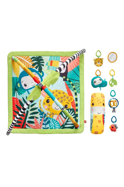 FISHER PRICE Fisher-Price Rainforest Sensory Gym 3-in-1 Play Mat