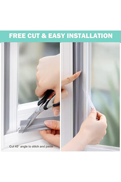 Generic Self Adhesive Window Gap Sealing Strip Windproof Seal Strip Weather Stripping Door Seal Strip 2M