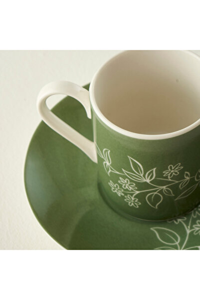 Bella Maison Garden 6-Piece Coffee Cup Set Green (90 Cc)