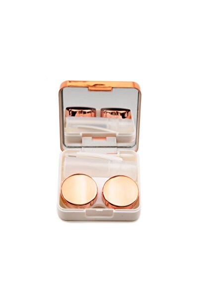Optic Master Aynalı Lens Vantuzlu ve Cımbızlı Lens Kutusu Seti Roze Gold