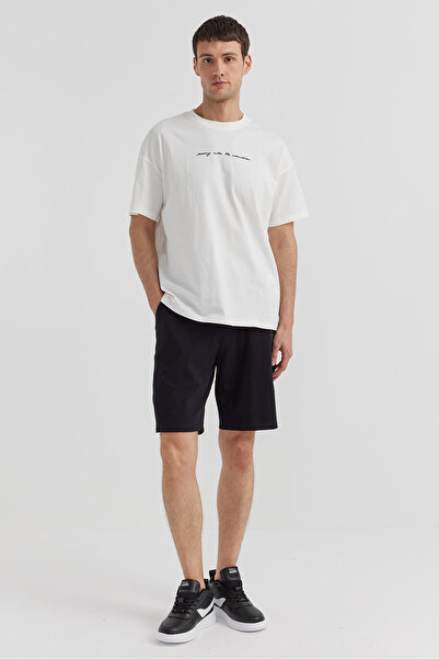 PAULMARK Men's Written Waist Tie Shorts