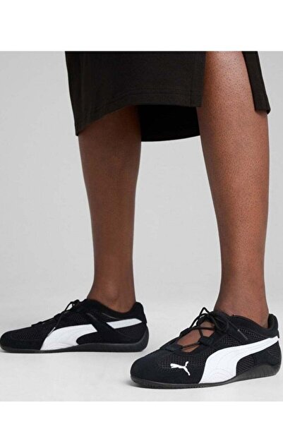 Puma Women's Speedcat GO WNS Breathable Mesh Lightweight Low-Top Sneakers - Black