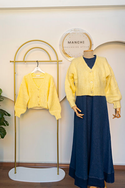 Manchi Solara – Sarı Triko Hırka