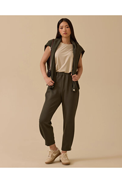 SCL Ankle-Length Carrot Pants with Leg Detail