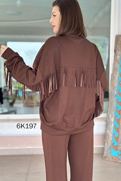 İnce Topuk Tasseled Modal 2-Piece Set 6K197