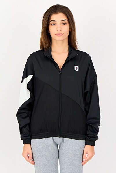 Reebok Women Sportswear Fit Long Sleeve Training Track Jacket, Black
