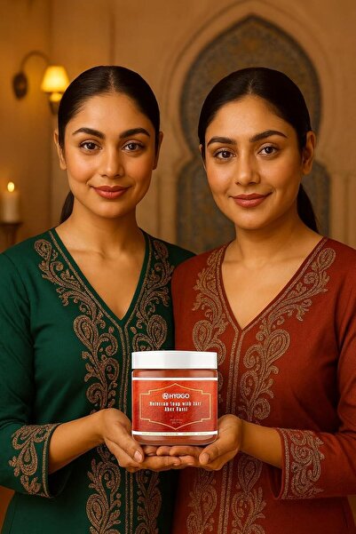 HYGGO Moroccan Aker Elfassi Soap 500g – 100% Natural Organic Hammam Cleanser