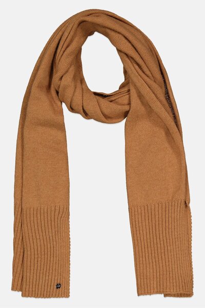 Esprit Women Textured Scarf 198 x 38 cm, Tan