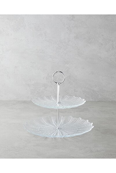 English Home Luce Glass Multi-Layer Serving Plate 21+28 cm Transparent (13.11.2025)