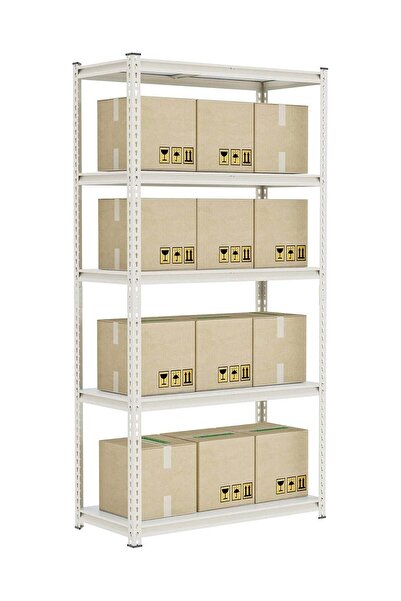 Türkiye 5-Tier Steel Shelving; 800 lb Capacity per Shelf; Black