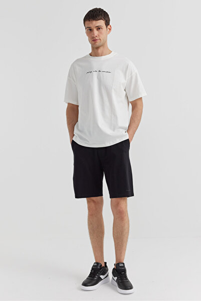 PAULMARK Men's Written Waist Tie Shorts