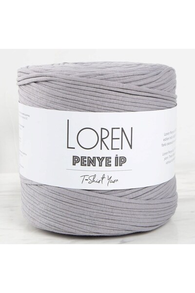 Bİ DÜNYA SHP Loren Combed Cotton Fabric Hand Knitting Yarn Gray - 26 - 34483