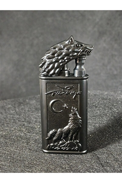 alsepeteavm Bozkurt Başlı Kabartma Detaylı Gazlı Lüks Çakmak