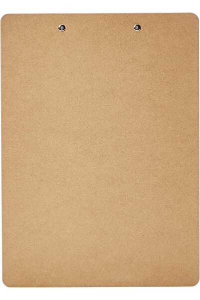 Amazon basics Solid Wood Clipboard for Office - 12-Pack, Brown
