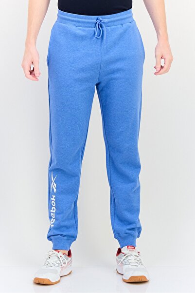Reebok Men Sportswear Fit Brand Logo Outdoor Jogger Pants, Blue
