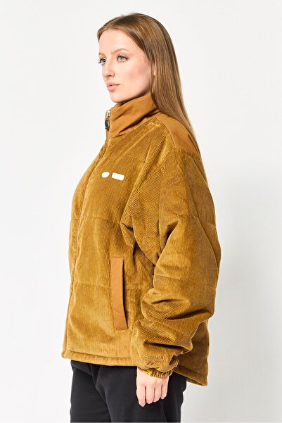 Reebok Women Sportswear Fit Brand Logo Outdoor Jackets, Brown