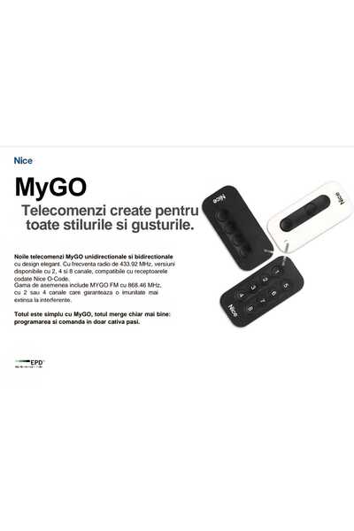 NİCE MYGO2 remote control