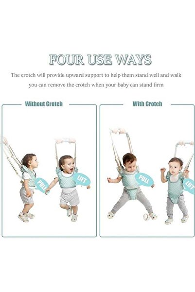 fulina Baby Walker Harness Strap,Walking Assistant Helper,Adjustable Safe Walking Breathable Safety Belt