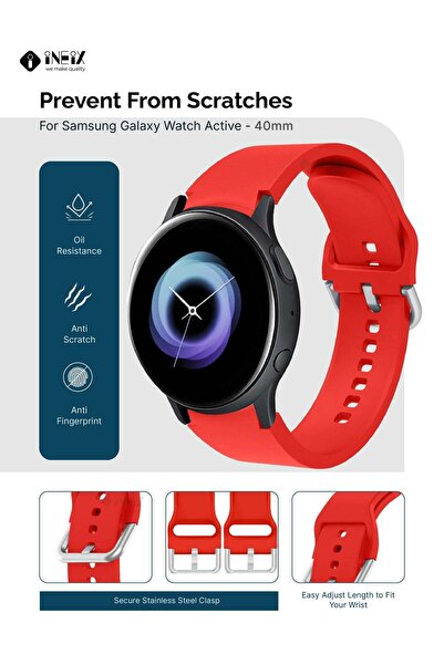 ineix Silicone Replacement Strap For Samsung Galaxy Watch Active