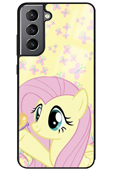 WANNA PROTECT حافظة هاتف سامسونج S21 FE بتصميم فلترتشر 2 اللامع مع حماية للكا...