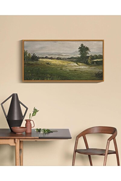 ALAYRA International Countryside Meadow Classical Wall Art – Retro Landscape ...