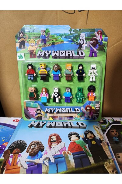 Ailenizin Oyuncakçısı YENİ MY WORLD 12 'LI MİNECRAFT SET MİNİ Yapı Oyuncak
