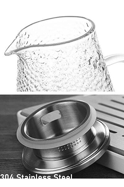 Beauenty Glass Water Jar With Stainless Steel Lid, 1500ml Borosilicate Pitcher