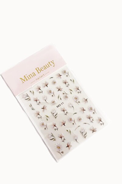 New Obsessions Zarif Papatya Tırnak Kendinden Yapışkanlı Sticker