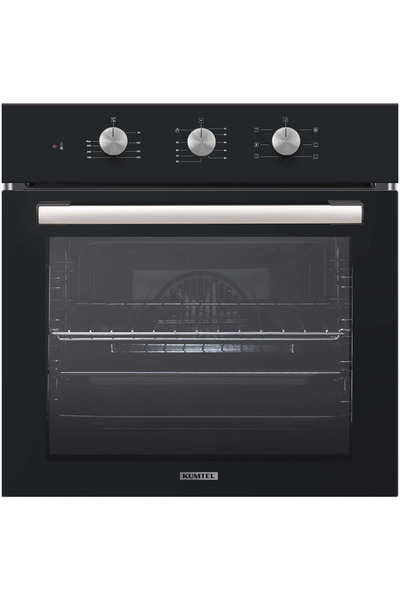KUMTEL Turbo Fanlı Ankastre Fırın Siyah 6 Prog. B66-SGF3(MT)