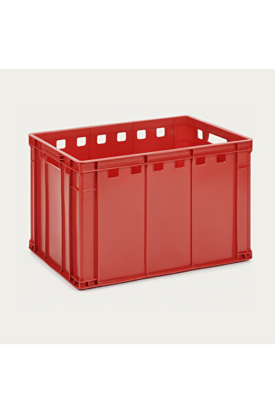 gülogluplastik Deliksiz Plastik Kasa 60*40*40 cm Kırmızı Orijinal 1. kalite Plastik Kasa
